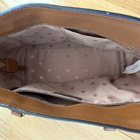 Kate Spade, Brown Pebble Leather Tote - Picture 3 of 3